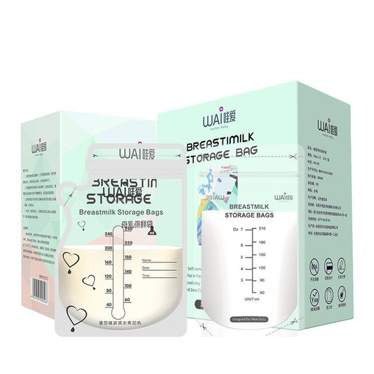 Breast Milk Storage Bags | Leak-Proof, BPA-Free Breastfeeding Milk Freezer Bags for Maternity Moms - 30 pack