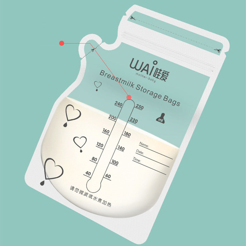 Breast Milk Storage Bags | Leak-Proof, BPA-Free Breastfeeding Milk Freezer Bags for Maternity Moms - 30 pack