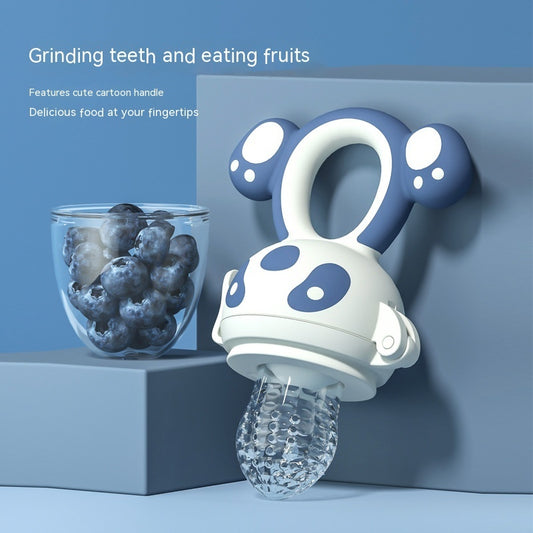 Baby Teether & Fruit Feeder | Silicone Pacifier Teething Toy with Hand Guard for Infants & Toddlers