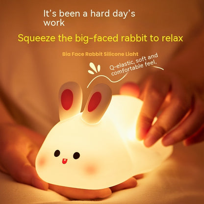 The Adorable Big Face Rabbit LED Touch Night Light