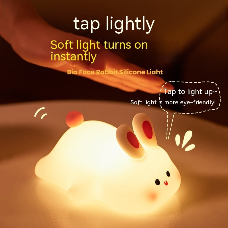 The Adorable Big Face Rabbit LED Touch Night Light